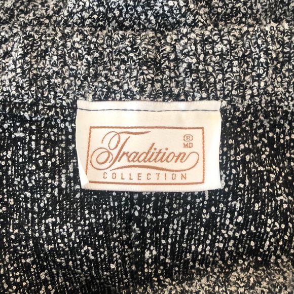 Speckled black and white midi skirt - Picture 7 of 8